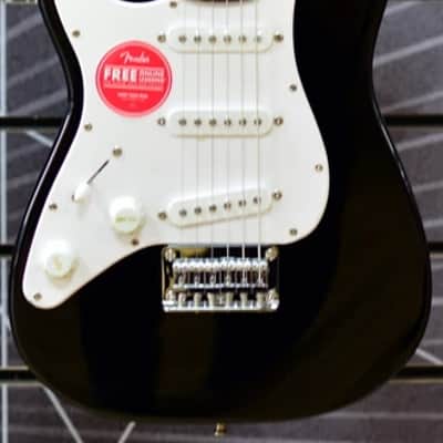 Fender Squier Mini Stratocaster Black Left-Handed Short-Scale Electric Guitar image 6