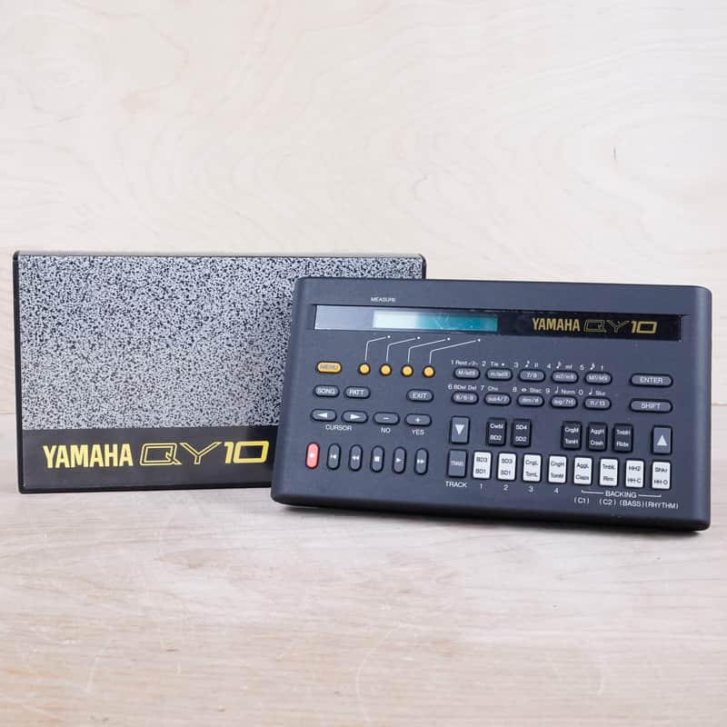 Yamaha QY10 Sequencer 1990 Black w/ Case and Power Supply image 1