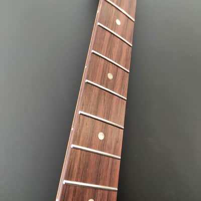22 frets Satin Nitro varnished Roasted Mapple Strat Neck with rosewood fretboard image 5