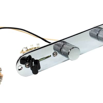920D Custom Shop T3W-REV-C 3-Way Loaded Tele Control Plate Reverse Volume Forward