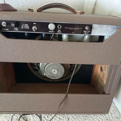 Fender Deluxe 6G3 Brownface 20-Watt 1x12" Guitar Combo 1961 - 1963 - Brown image 5