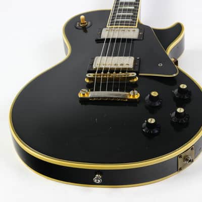 1973 Gibson Les Paul Custom BLACK BEAUTY Vintage Electric Guitar Original PAT # Pickups image 15