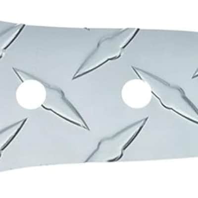 Jazz Style Bass Diamond Aluminum Pickguard & Control Plate (4String) - Silver image 3