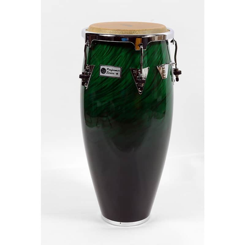 LP Performer Series Conga With Chrome Hardware - Regular 11 in. Quinto Green Fade image 1