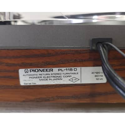 Pioneer PL-115D Auto Return Turntable image 8