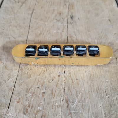 Gibson Three Point Top Adjust Gold Tune-o-Matic Bridge Explorer etc- Gold image 2