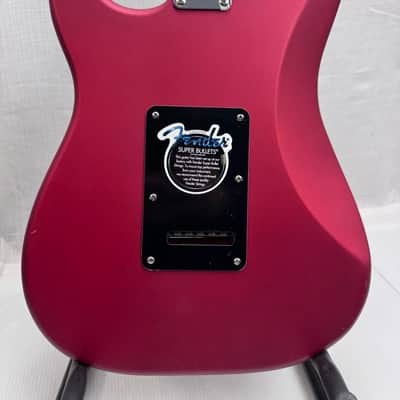 Fender  Stratocaster  2000s  - Red Satin Electric Guitar Signed By Rod Stewart Certified By JSA image 7