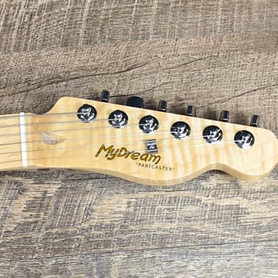 MyDream Partcaster Custom Built - Black & White Thinline Quarter Pound image 4