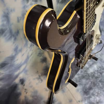 Video Demo Vintage RARE 1968 Japan Noble Model EG 68-2HT Mosrite Style Dual Pickup New Strings Pro Setup Gigbag image 6