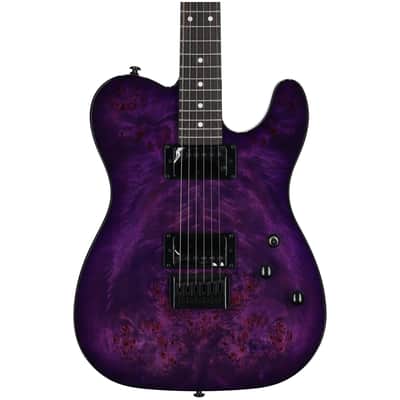 Schecter PT Standard Electric Guitar, Purple Burst image 4