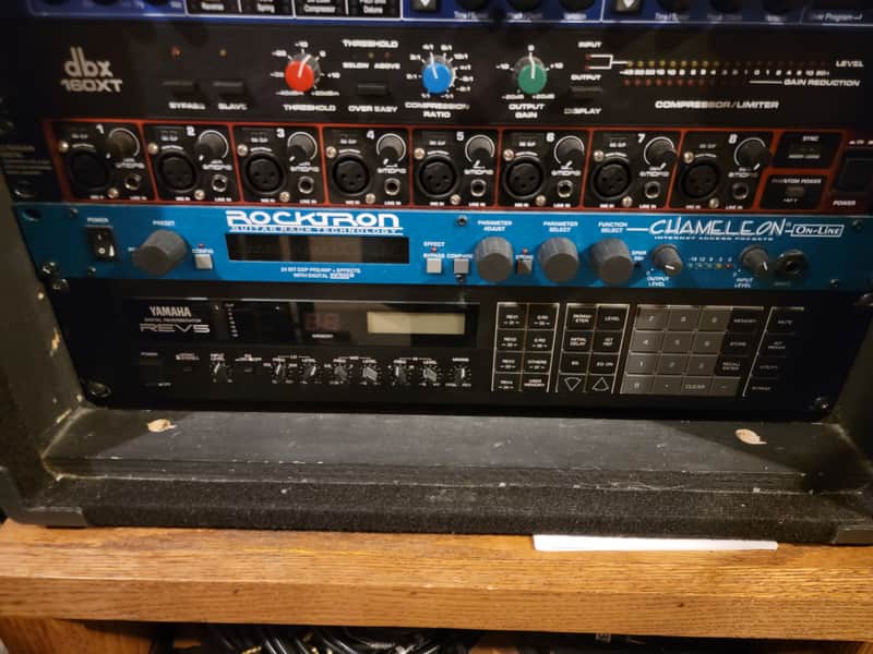 Rocktron Chameleon On-Line Guitar preamp/multieffects unit. Made in the USA. The Aqua Blue one! image 1