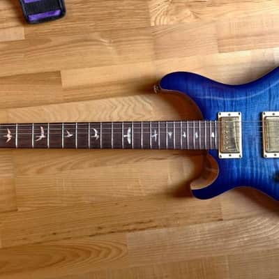 PRS SE Custom 24 Left-Handed 2022 - Faded Blue Burst image 1