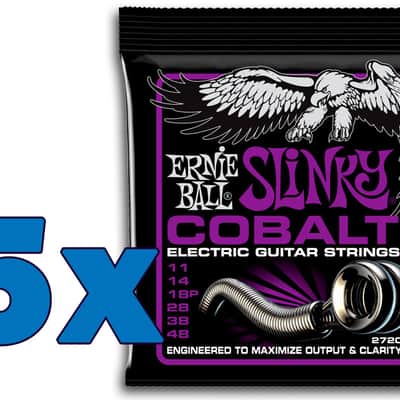 Ernie Ball 2720 OFFERTA 5 MUTE corde chitarra elettrica 11-48 image 1