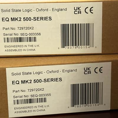 PAIR Solid State Logic SSL E-Series EQ Module 500-Series - Consecutive Serial Numbers image 2