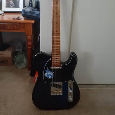 DRAGONFIRE CUSTOM TELECASTOR 2021 BLUE BURST /BLACK image 1