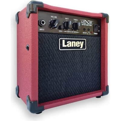 Laney LX10 Guitar Combo Amplifier (10 Watts, 1x5"), Red image 1