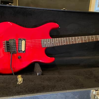 Kramer Baretta 85 Candy Red Banana Headstock image 1
