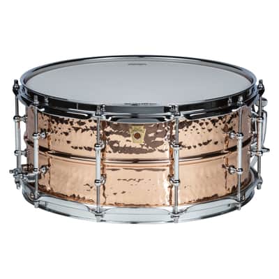 Ludwig LC662KT Hammered Copper Phonic Snare 14"x6,5 - Snare Drum image 1