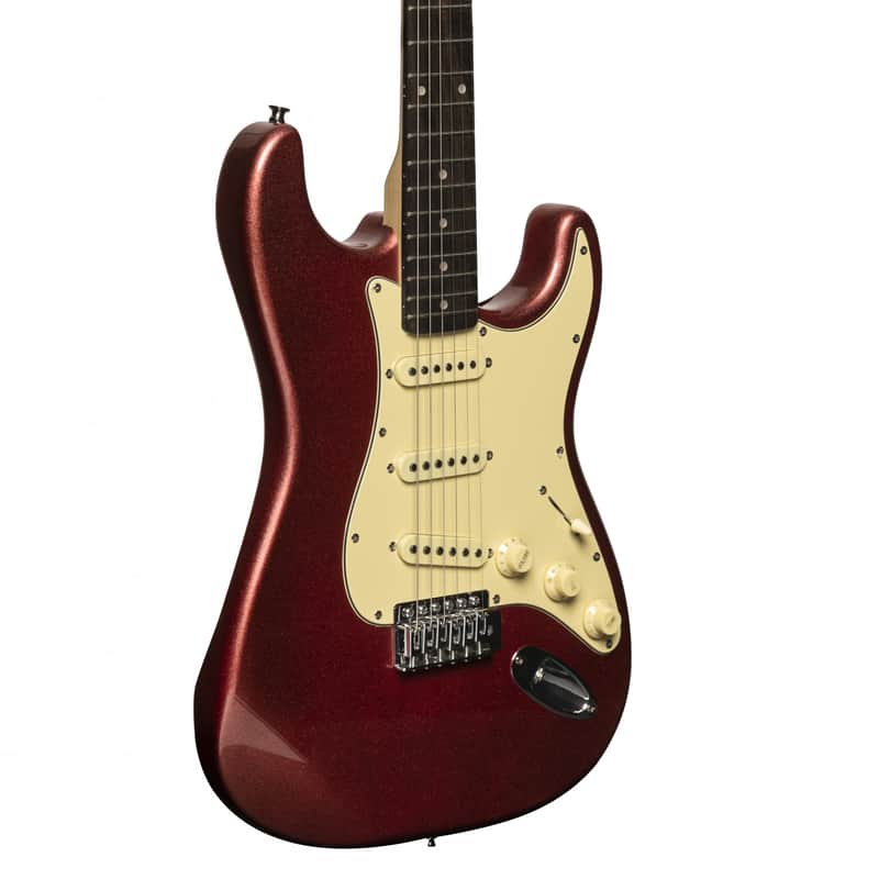 Stagg SES-30 CAR Standard S Style Candy Apple Red image 1
