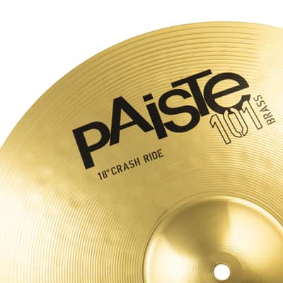 Paiste 101 Brass Crash Ride 18" - Crash Ride Cymbal image 3