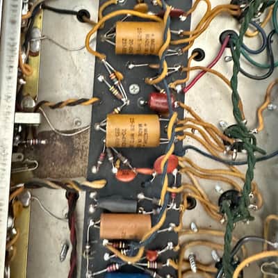 1965 Fender Twin Reverb – AB763 Blackface – Original Schumacher Iron, Jensen C12Ns, Blue Molded Caps image 11