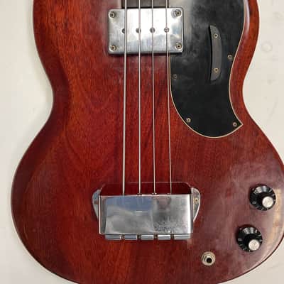 Gibson EB-0 1969 - Cherry Standard Headstock image 4