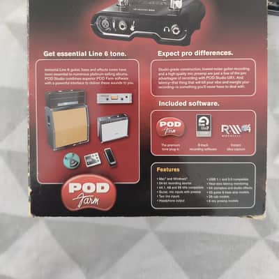Line 6 POD Studio UX1 USB Audio Interface 2010s - Black image 4
