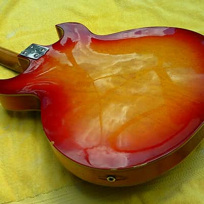 Barney Kessel*Vintage 1960's Norma / Teisco👑Semi-Hollow electric guitar*made-in-Japan image 13