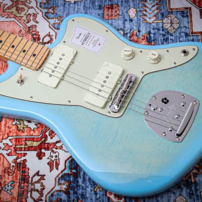 FENDER MIJ Hybrid II Jazzmaster FMT "Celeste Blue + Maple" (2024) image 7