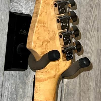 Excellent 2003 Fender Custom Shop Custom Classic Stratocaster, Black with Rosewood Fingerboard & Birdseye Maple Neck, COA, Hang Tags & OHSC, Very Nice Package it will Ship Fast ! image 15