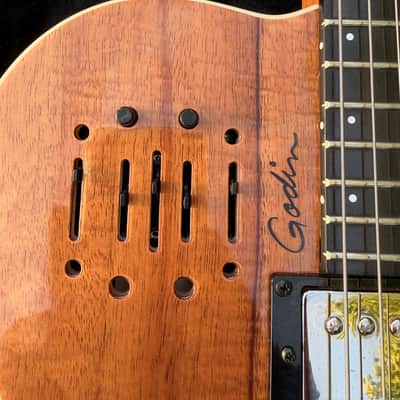 Godin A6 Ultra Koa HG Limited Edition Semi-Hollow 2010s - High-Gloss Natural image 3
