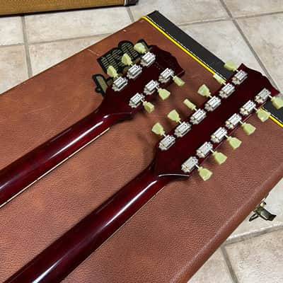 1990 Gibson EDS-1275 Doubleneck cherry red with case image 9
