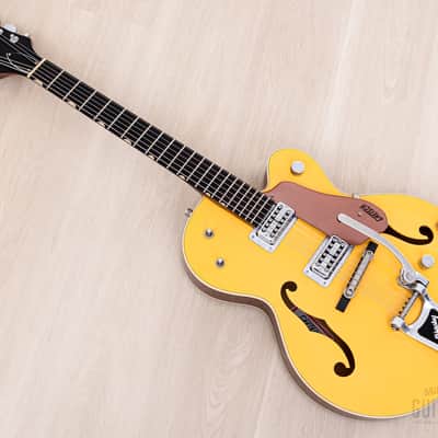 2004 Gretsch G6118T-120 Anniversary Bamboo Yellow w/ TV Jones Classic FilterTron, Bigsby & Case image 12