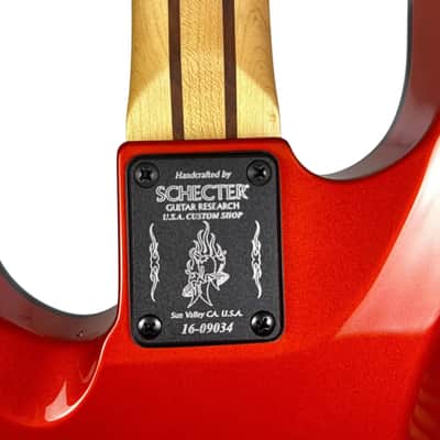 Schecter USA Custom Shop Michael Anthony Signature Bass 2016 - Handsigned - Inferno Orange image 6