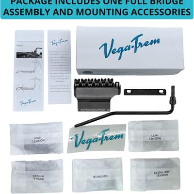 Made in Spain! Vega-Trem VT1 2-Points Black Stratocaster Guitar Tremolo Bridge No Mods Easy Installation image 4