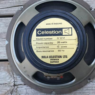 Blackback Celestion Speaker G12M 55hz image 2