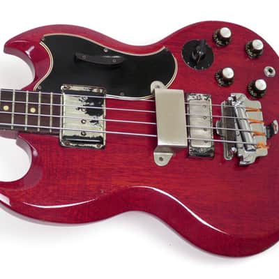 1961 Gibson EB-3 - Cherry Finish - First Year Example - Original Black Pebble Case image 6