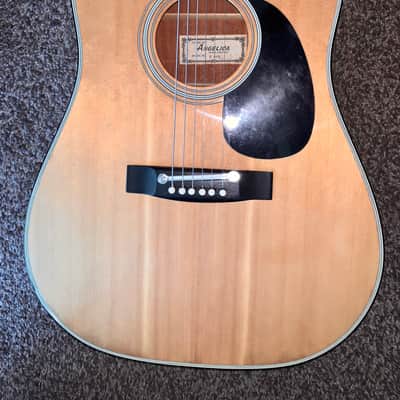 Vintage Angelica acoustic guitar made in japan image 4