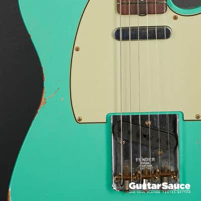 Fender Custom Shop 64 Telecaster Relic Aged 2024 - Sea foam Green (Cod.1840NG) image 3