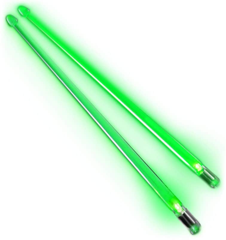Trophy Music FX12GR Firestix Light Up Drum Sticks (Pair) Bild 1
