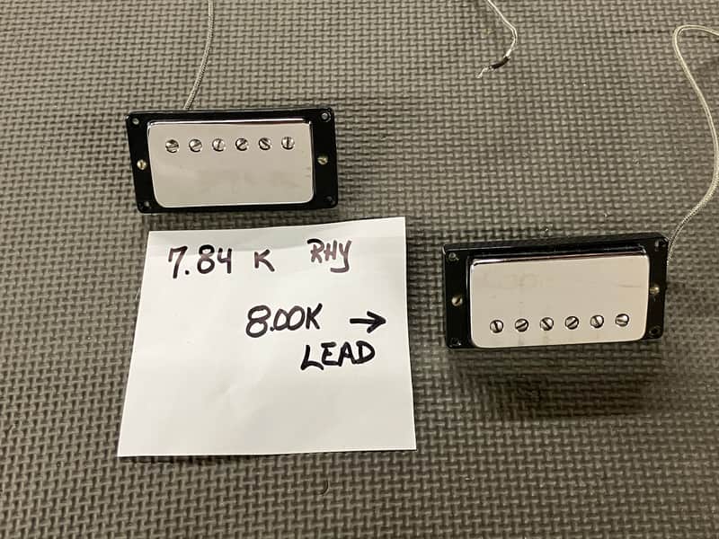 Gibson Patent #  Humbucking Pickup set 1965-74 Sealed Covers N-7.8K B-8.0K image 1