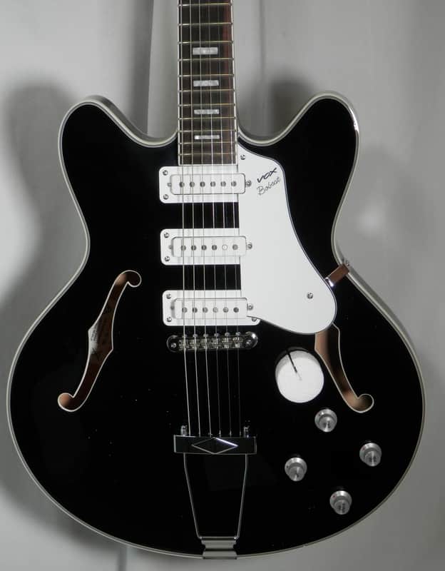 Vox Bobcat S66 Black Semi-Hollow Electric with case image 1