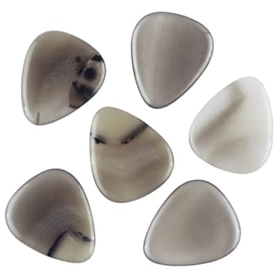 Grey Agate Stone Guitar Or Bass Pick - Specialty Handmade Gemstone Exotic Plectrum - 12 Pack New image 7