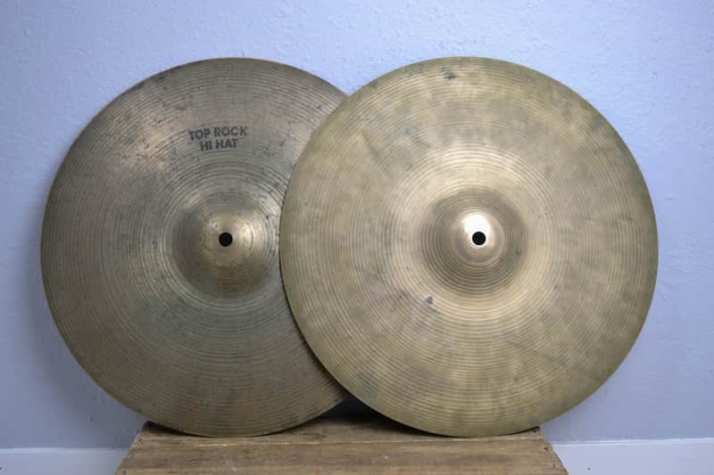 A. Zildjian 14" Hollow Logo Rock Hi-Hat Cymbals (Pair) 1978 - 1982 image 2
