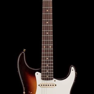 Fender Custom Shop Empire 59 Transition Stratocaster Relic - Faded Aged Chocolate 3-Color Sunburst #19506 image 5
