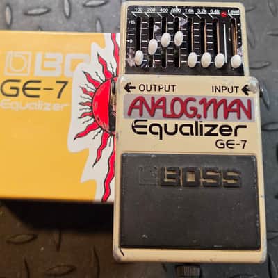 Analogman Boss GE-7 Graphic Equalizer Pro Mod EQ Taiwan Silver Label MIT Changed Back Plate image 2
