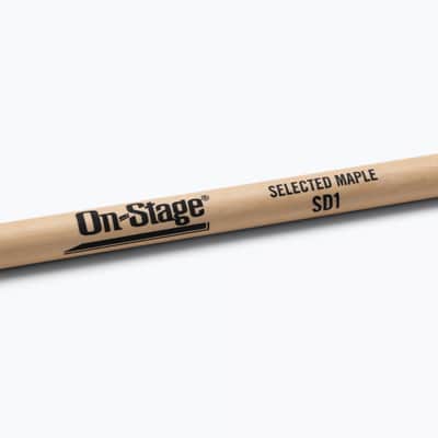 On-Stage Maple Drumstick (SD1 Round Tip) - Single Pair image 3
