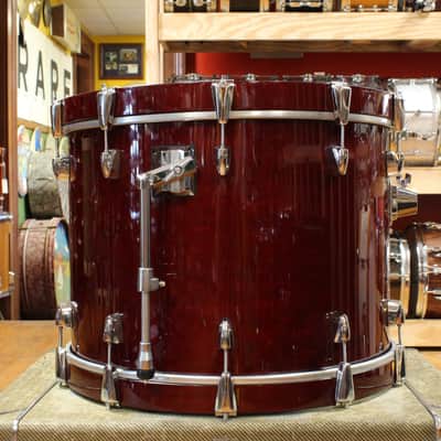 1990s Yamaha 16x22 Maple Custom Absolute Bass Drum in Cherry Lacquer image 3