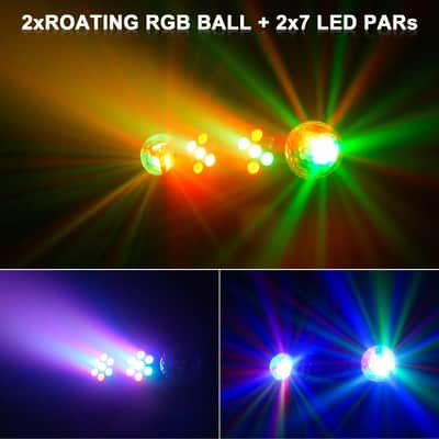 4-in-1 Professional LED Stage Lights – DJ, Band, Party & DMX System with Stand image 4