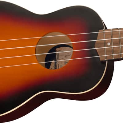 Fender California Series Venice Soprano Uke, Walnut Fingerboard,2-Color Sunburst image 5